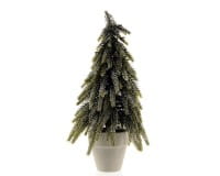 Weihnachten Kae MINIBAUM Papptopf, 25cm m/ Schleife hell grün-weiß Weihnachten Kae MINIBAUM Papptopf, 25cm m/ Schleife hell grün-weiß