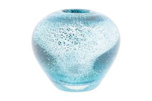 Vase DutZ ROUND H19 D25cm, BLUE CHIPS