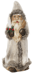 ShiShi Weihnachtsmann m/ Kerze, creme 30cm