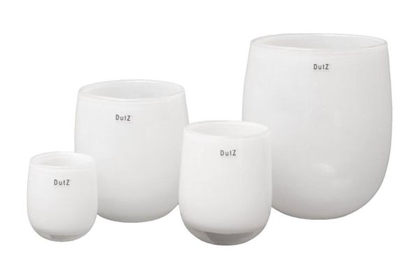 DutZ Vase BARREL H18 Ø14cm white