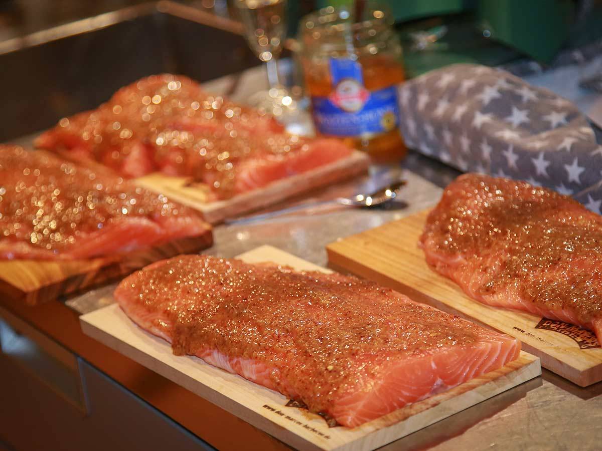 Wintergrillen Tom Heinzle Lachs