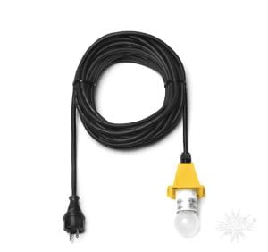 Herrnhuter LED Kabel für A4-A7, schwarz mit gelbem Deckel, L: 10m