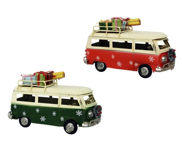 Weihnachten Kae Eisenbus mit Geschenken, assorted 7.5x17x9.8cm assorted