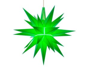 Herrnhuter Stern LED, vormontiert, grün, Kunststoff, A1e - D: 13cm
