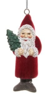 ShiShi Weihnachtsmann Ornament, burgunderrot 7cm