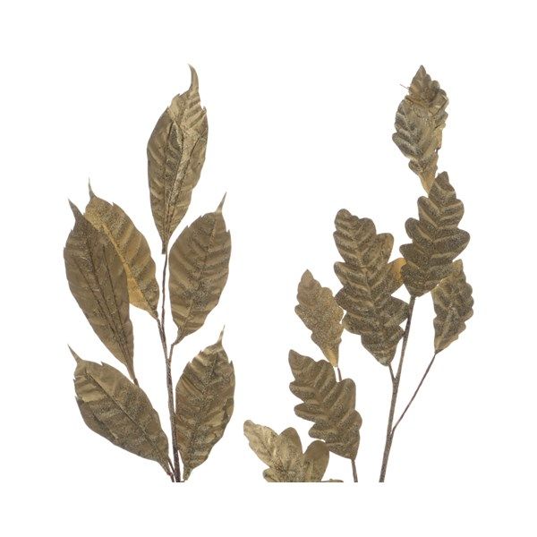 Poly-Blätterzweig, Kaemingk, hellgold, L: 70cm
