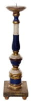 ShiShi KERZENSTÄNDER Holz, blau-gold h47cm ShiShi KERZENSTÄNDER Holz, blau-gold h47cm