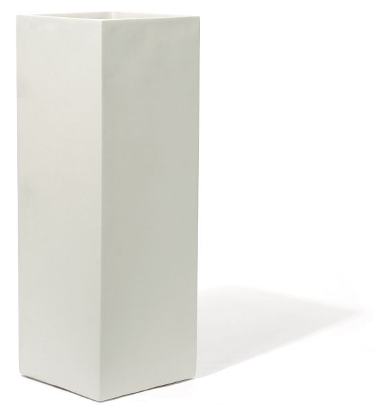 Kirschke Pflanzgefäß KUBO ALTO Fiberglas, white 35x35 H100 cm