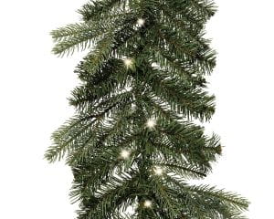 Weihnachten Kae Sunndal Girlande Micro L, 270cm-60L grün/warmes weiss, Kaemingk