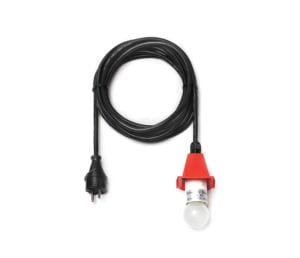 Herrnhuter LED Kabel schwarz für A4/A7 - 5m, Deckel rot