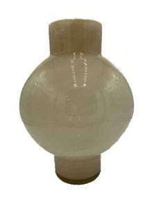 Vase Rondo, Dutz, Beige, H: 40cm D: 31cm