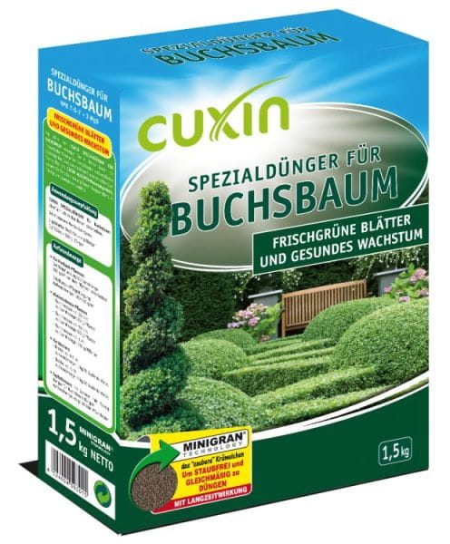 CUXIN Spezialdünger für Buchsbaum 1,5 KG