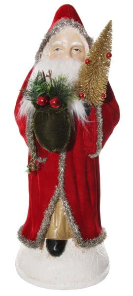 ShiShi Weihnachtsmann m/ Baum, rot 77cm