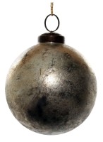 ShiShi GLASKUGEL, gealtertes Silber 10cm ShiShi GLASKUGEL, gealtertes Silber 10cm