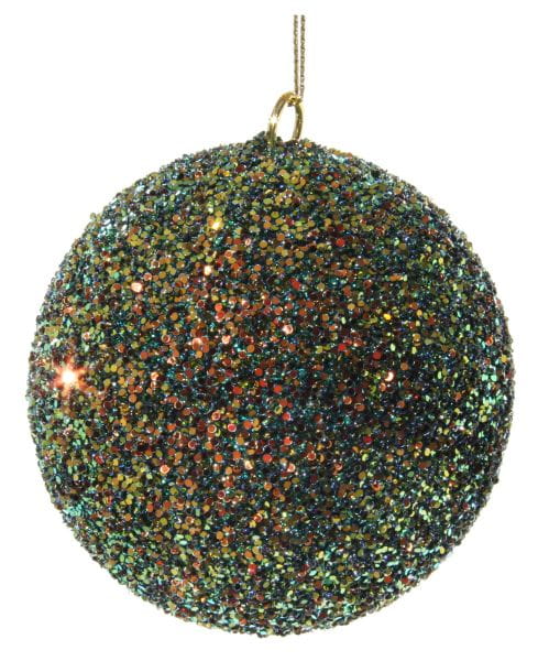 ShiShi Perlen-Glitter Ball, orange-grün 8cm
