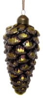 ShiShi GLASZAPFEN, altgold-grün m/Glitter 12cm ShiShi GLASZAPFEN, altgold-grün m/Glitter 12cm