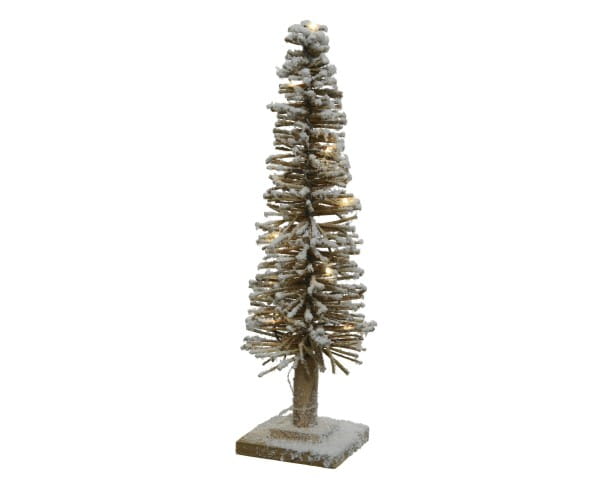 Weihnachten Kae LED BAUM beschneit, 15x15 H50, 15L warmweis, Kaemingk