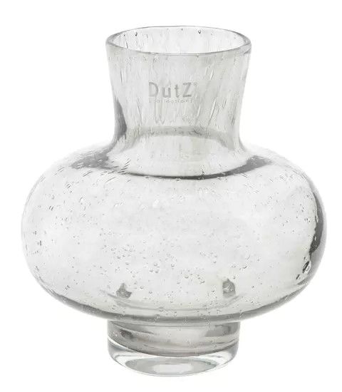 Vase Dutz VASE MODEST H20 D18 cm, GREY BUBBLES