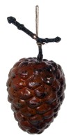 ShiShi ZAPFEN, m/ Zweig+Glitter braun 14cm ShiShi ZAPFEN, m/ Zweig+Glitter braun 14cm