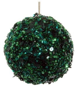 ShiShi GLITTERKUGEL, dunkelgrün Perlen-Pailletten 8cm