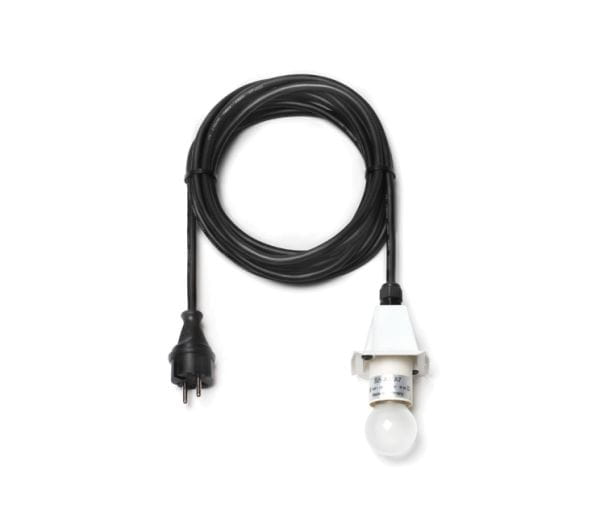 Herrnhuter LED Kabel für A4-A7, schwarz mit weißem Deckel, L: 5m